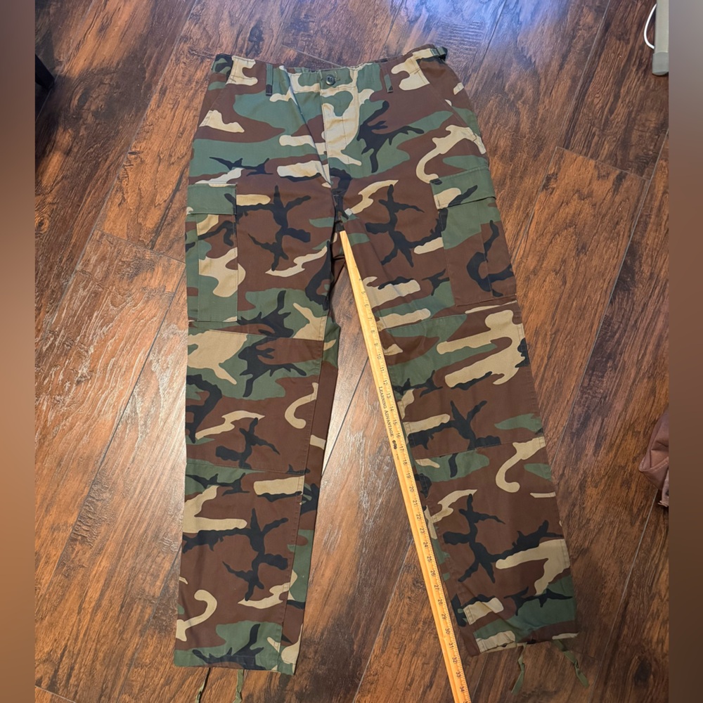 US Army BDU Woodland Camo Trouser Combat Propper Pants Large - Picture 3 of 11